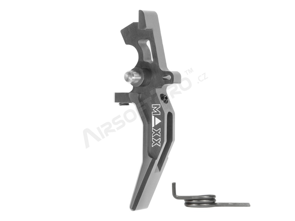 Gatillo de velocidad avanzada de aluminio CNC (estilo C) para M4 - titan [MAXX Model]