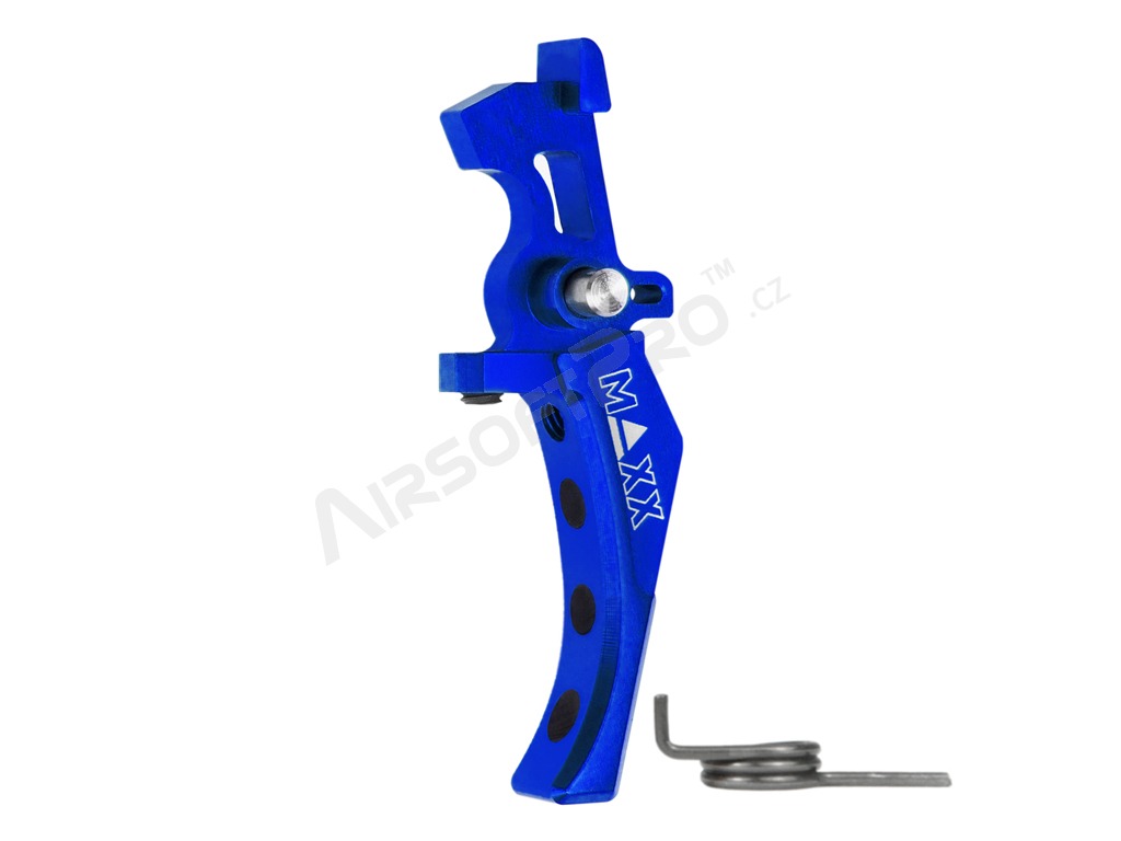 CNC Aluminum Advanced Speed Trigger (Style D) for M4 - blue [MAXX Model]