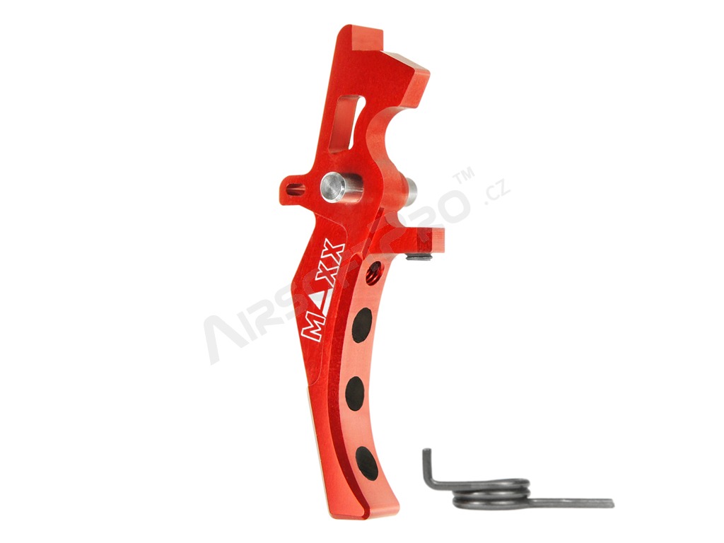 CNC Aluminum Advanced Speed Trigger (Style D) for M4 - red [MAXX Model]