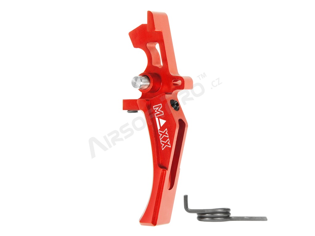 CNC Aluminum Advanced Speed Trigger (Style D) for M4 - red [MAXX Model]