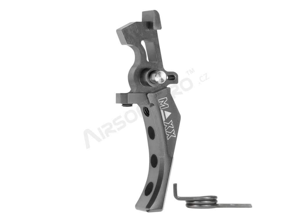 CNC Aluminum Advanced Speed Trigger (Style D) for M4 - titan [MAXX Model]