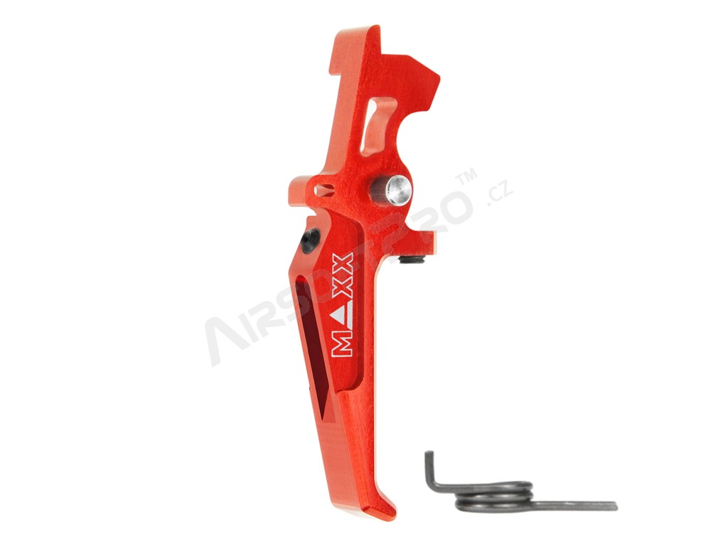 CNC Aluminum Advanced Speed Trigger (Style E) for M4 - red [MAXX Model]