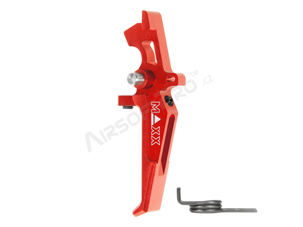 CNC Aluminum Advanced Speed Trigger (Style E) for M4 - red [MAXX Model]
