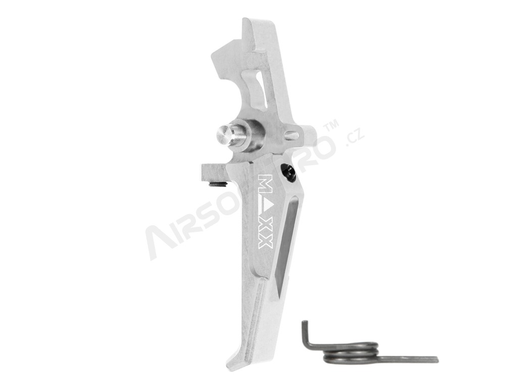 CNC Aluminum Advanced Speed Trigger (Style E) for M4 - silver [MAXX Model]