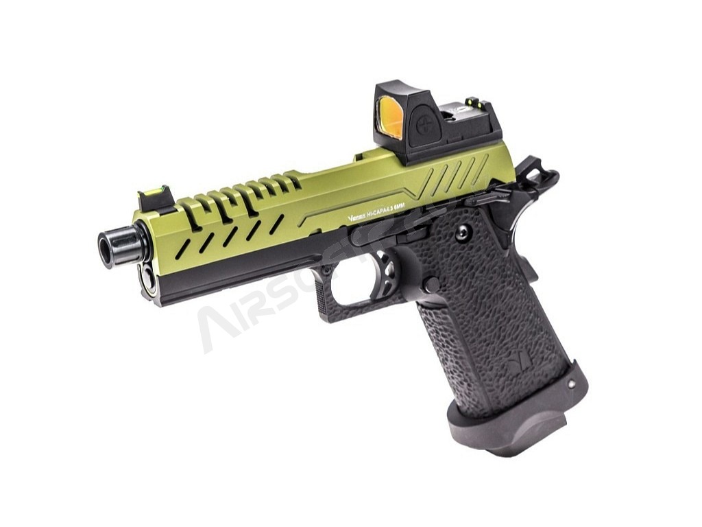 Airsoft GBB pistol Hi-Capa 4.3 + Red Dot, OD slide [Vorsk]