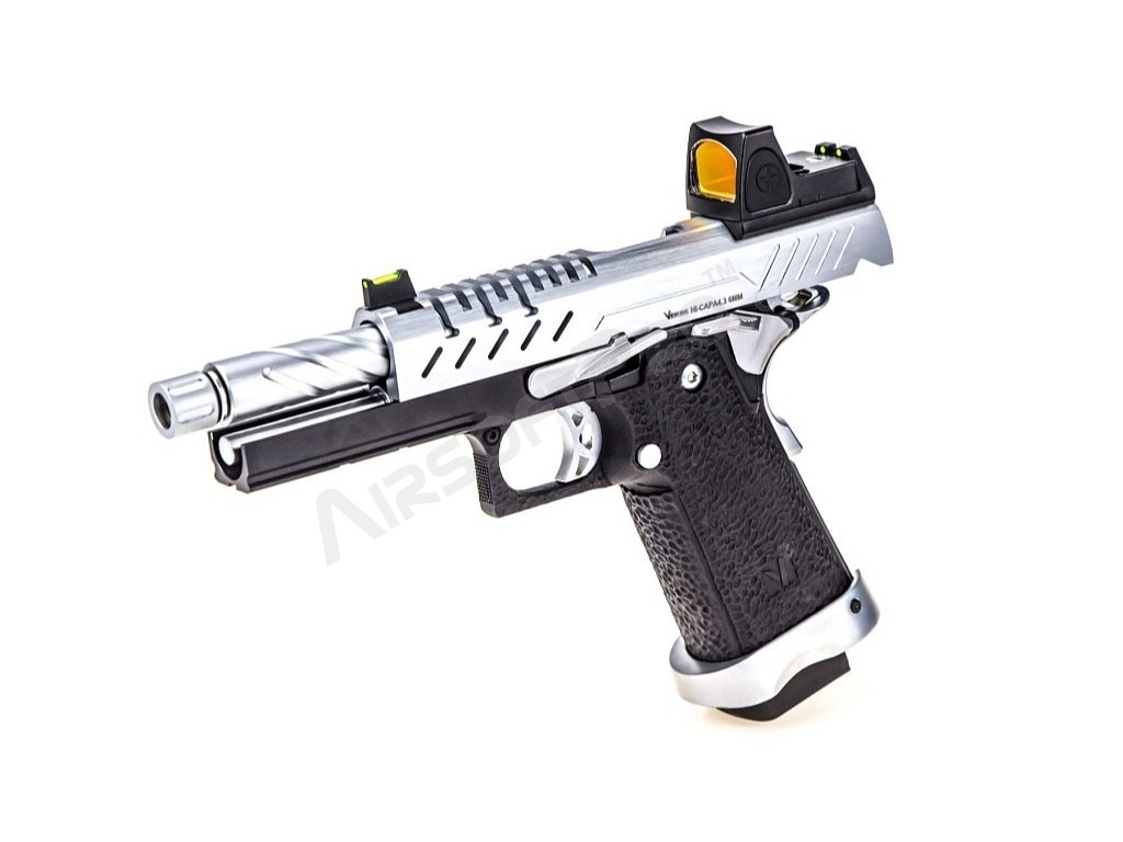 Airsoft GBB pistol Hi-Capa 4.3 + Red Dot, Silver [Vorsk]