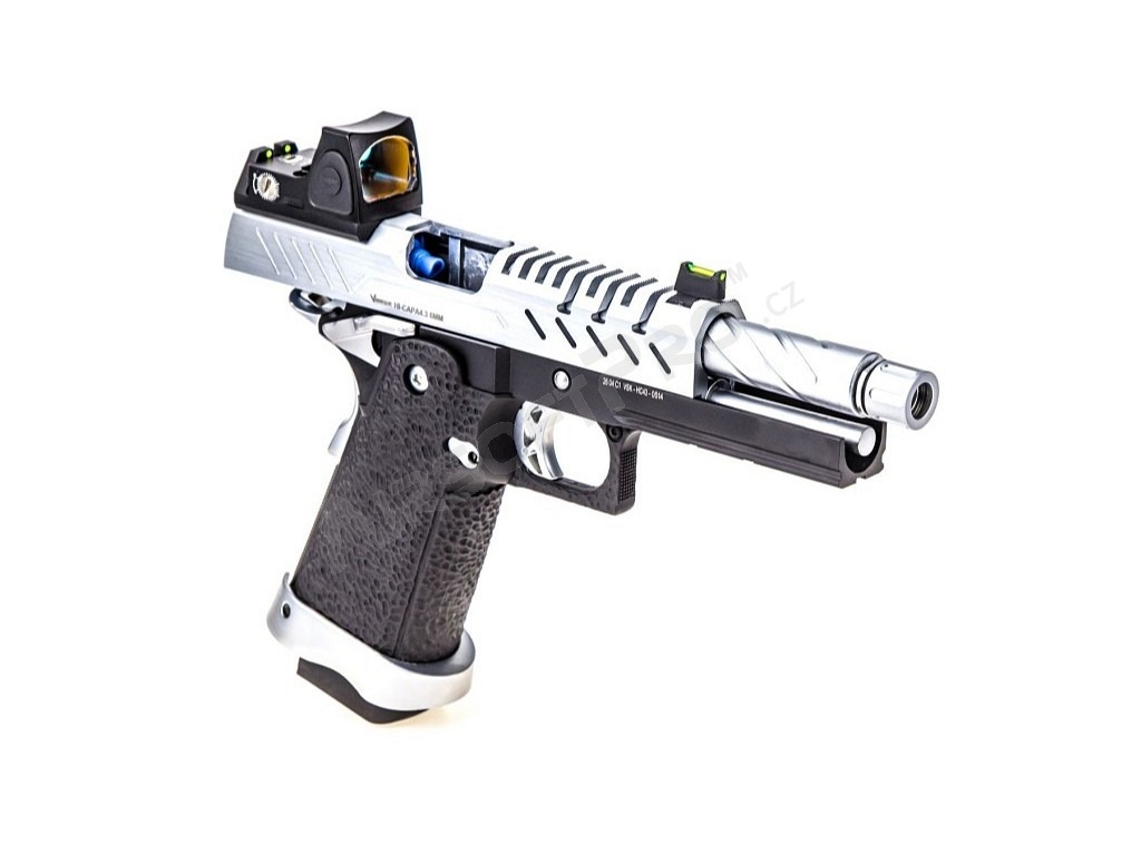 Airsoft GBB pistol Hi-Capa 4.3 + Red Dot, Silver [Vorsk]