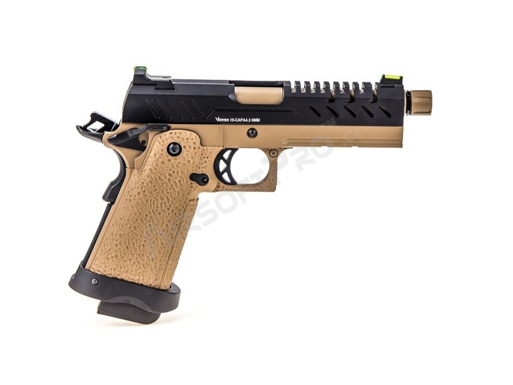 Airsoft GBB pistol Hi-Capa 4.3, Black-TAN [Vorsk]