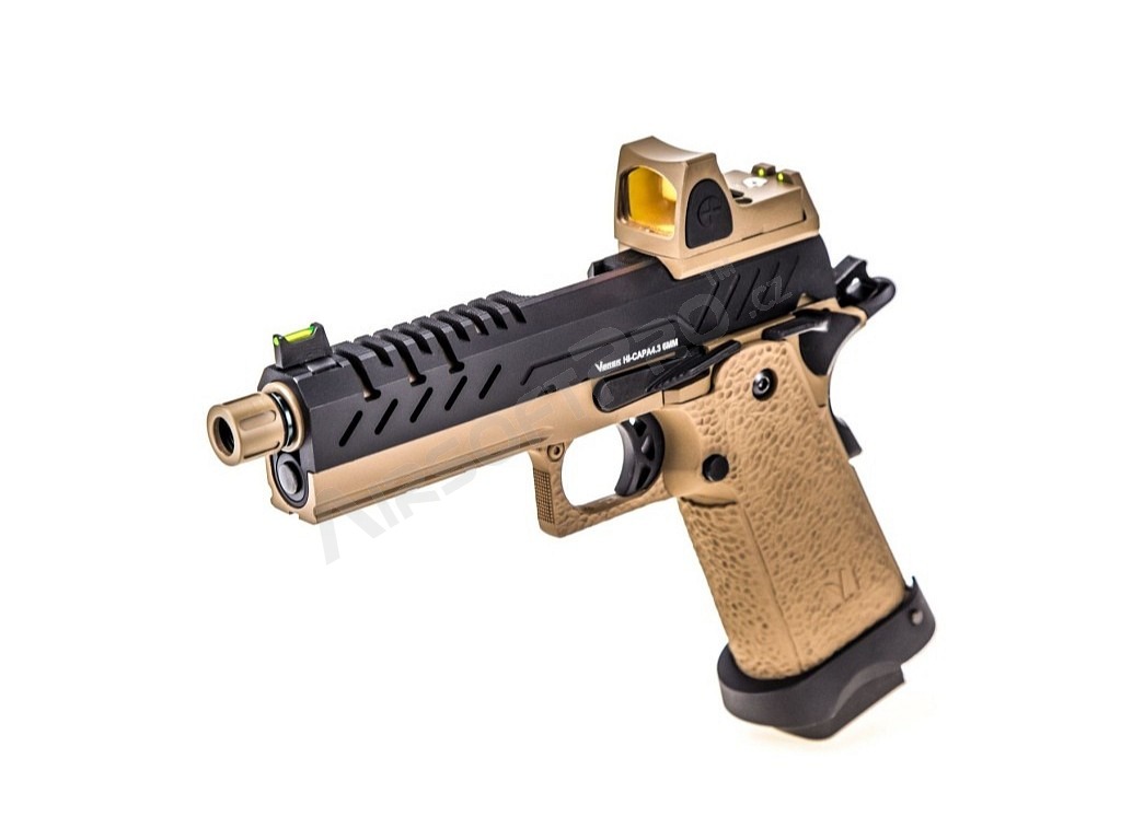 Pistola de airsoft GBB Hi-Capa 4.3 Red Dot, Black-TAN [Vorsk]