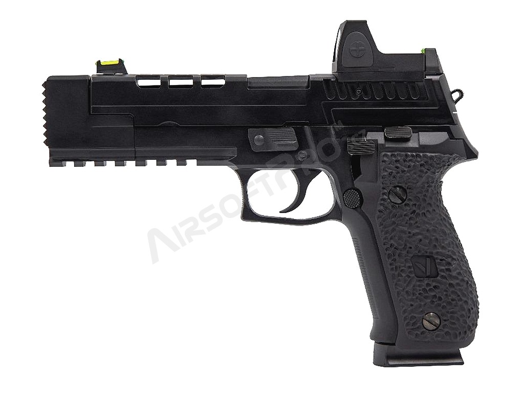 Airsoftová pistole VP26X s kolimátorem, GBB - černá [Vorsk]