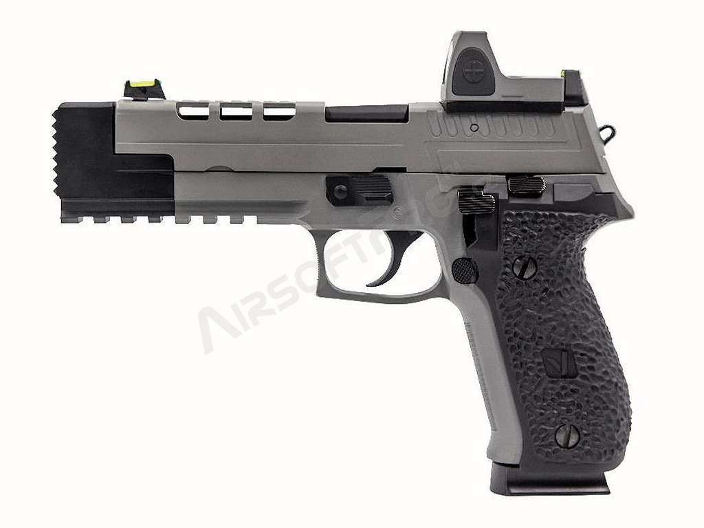 Airsoftová pistole VP26X s kolimátorem, GBB - šedá [Vorsk]