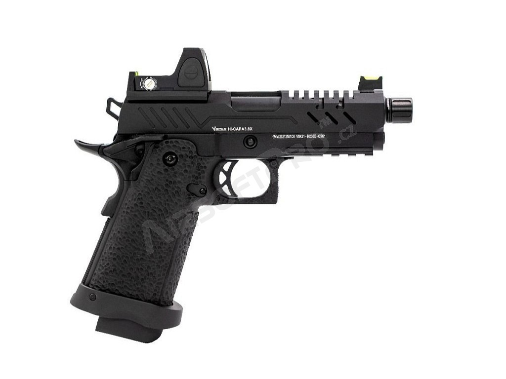 Airsoft GBB pistol Hi-Capa 3.8 PRO + Red Dot, black [Vorsk]