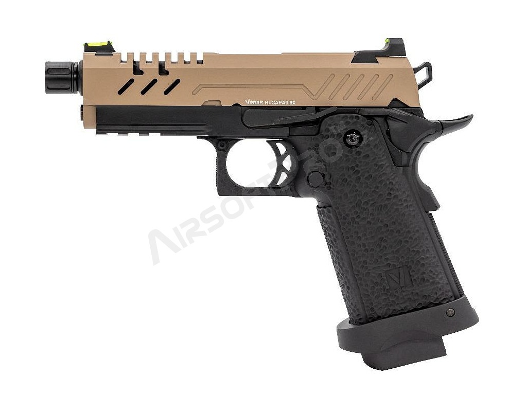 Airsoftová pistole Hi-Capa 3.8 PRO, GBB - TAN [Vorsk]