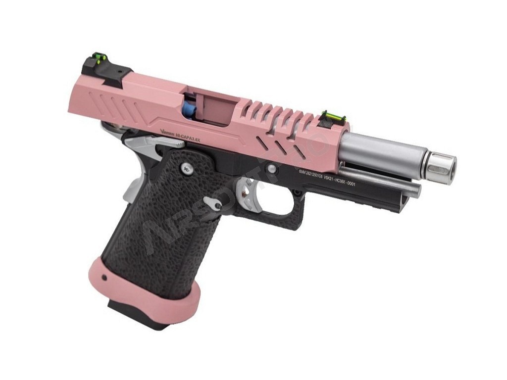 Airsoftová pistole Hi-Capa 3.8 PRO, GBB - růžová [Vorsk]