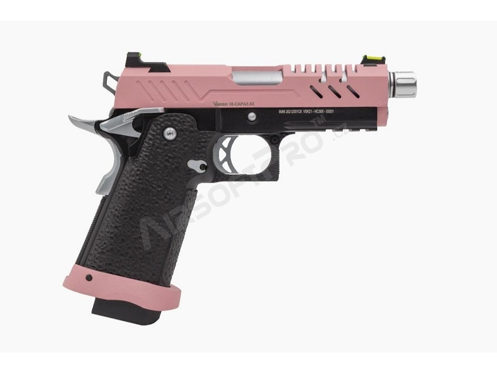 Airsoftová pistole Hi-Capa 3.8 PRO, GBB - růžová [Vorsk]