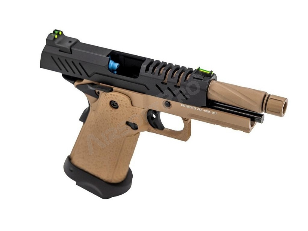 Airsoftová pistole Hi-Capa 3.8 PRO, GBB - černo-TAN [Vorsk]