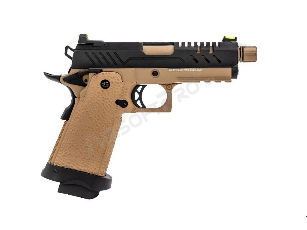 Airsoft GBB pistol Hi-Capa 3.8 PRO, black-TAN [Vorsk]