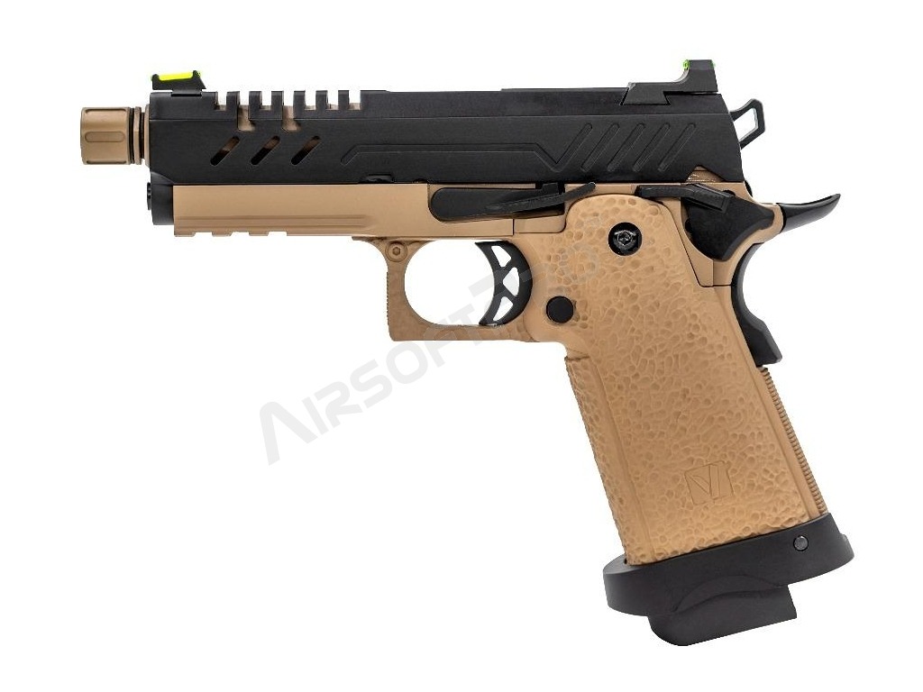 Airsoftová pistole Hi-Capa 3.8 PRO, GBB - černo-TAN [Vorsk]