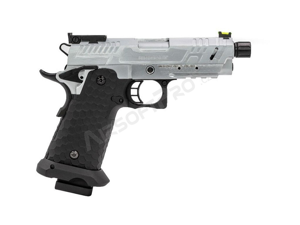 Airsoftová pistole Hi-Capa Vengeance Compact, GBB - stříbrná [Vorsk]