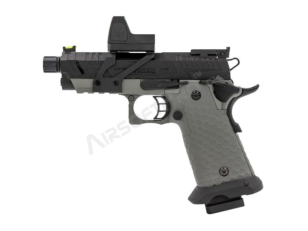 Airsoft GBB pistol Hi-Capa Vengeance Compact + Red Dot, Grey [Vorsk]