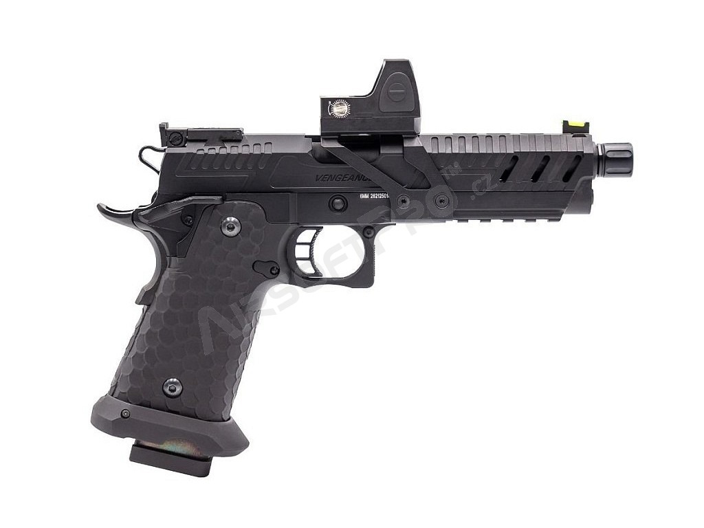 Airsoft GBB pistol CS Hi-Capa Vengeance + Red Dot, Black [Vorsk]