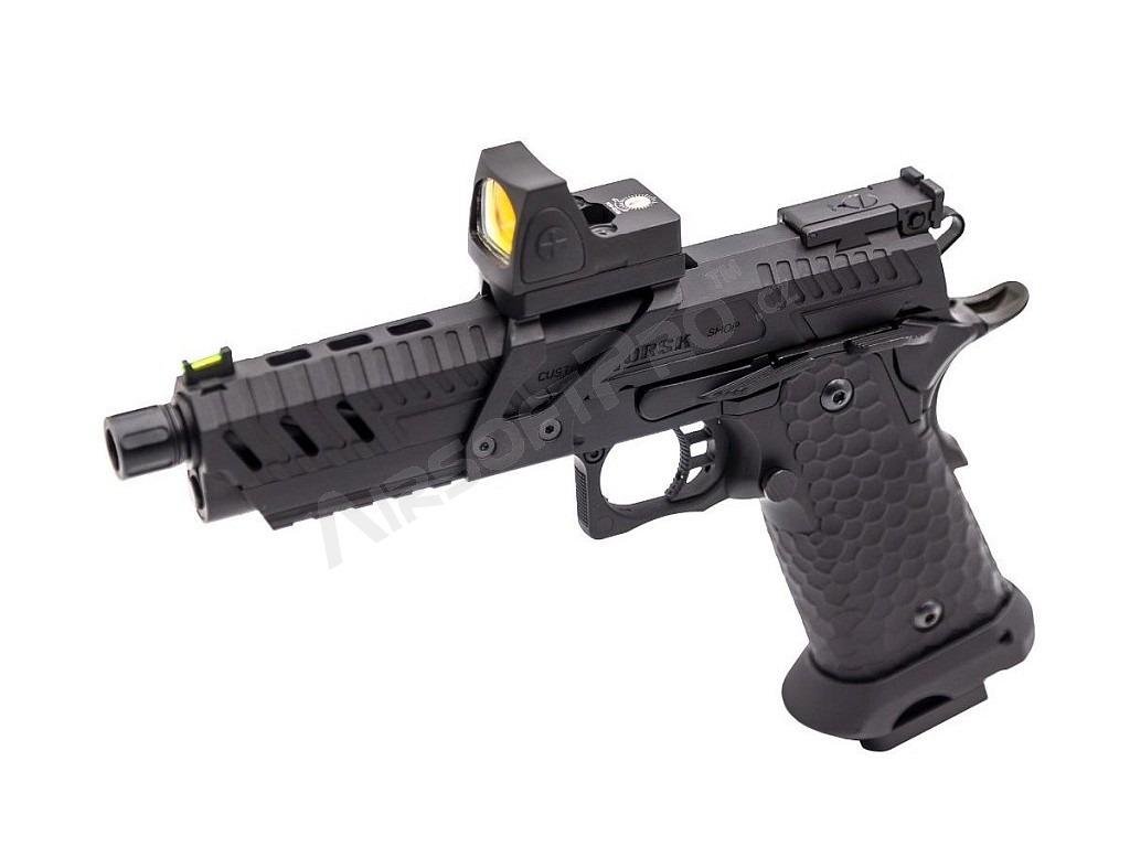 Airsoftová pistole CS Hi-Capa Vengeance s kolimátorem, GBB - černá [Vorsk]
