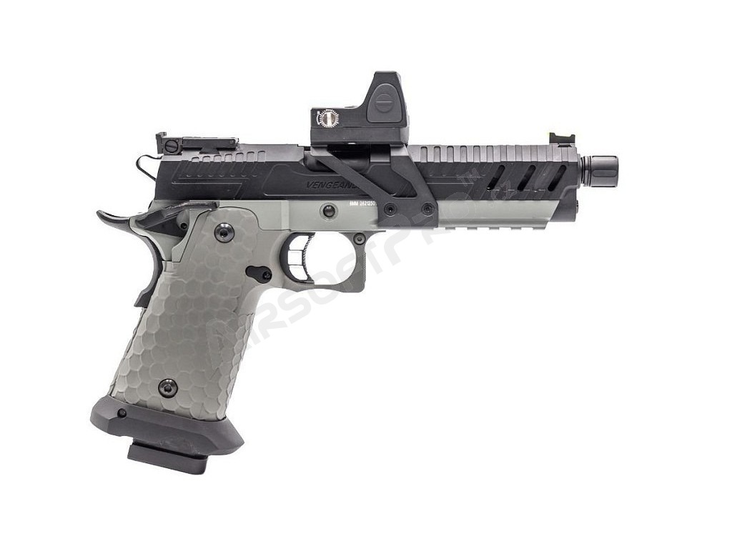 Airsoft GBB pistol CS Hi-Capa Vengeance + Red Dot, Grey [Vorsk]