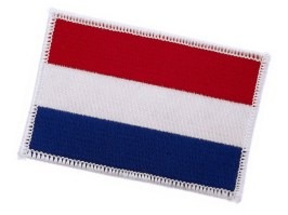 Nášivka vlajka Holandska - biele lemovanie [101 INC]
