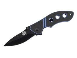 Couteau H351-G1 avec clip - Noir/Bleu [101 INC]