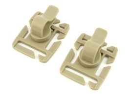 Multi functional clip for MOLLE system, 2 pcs - Coyote [101 INC]