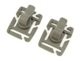 Multi functional clip for MOLLE system, 2 pcs - Green [101 INC]
