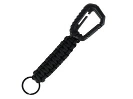 Tactical keychain with paracord - Black [101 INC]