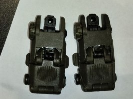 Mechanical FBUS RIS sights set GEN2 - OD - BOTH REAR SIGHTS [FMA]