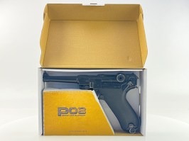 Pistolet airsoft P08 Full Metal CO2 - version 4 pouces, blowback - NON-FONCTIONNEL [KWC]