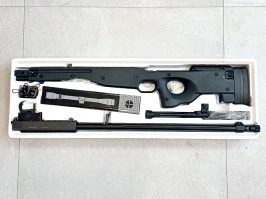 Airsoft sniper L96 (MB01C UPGRADE) + puškohled + dvojnožka - černá - VRÁCENÁ [Well]