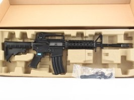 Fusil airsoft M4 RIS GBB - full metal, blowback, noir - RETOURNÉ [WE]