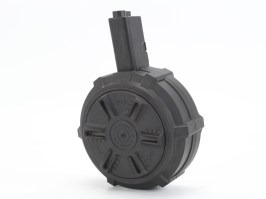 Drum Hi-Cap magazine for ARP 9, 1500 rounds, manual wind - black - UNFUNCTIONAL [G&G]