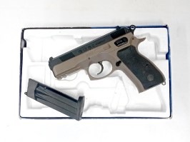 Airsoft pistole CZ 75D Compact - DualTone FDE - VRÁCENÁ [ASG]