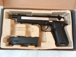 Airsoft pistol M92L Dual Tone - fullmetal, blowback, CO2 version - RETURNED [WE]