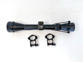Optický zaměřovač 3-9x40 s montážními kroužky - NEFUNKČNÍ [A.C.M.]