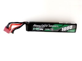 Akumulátor Li-Po 7,4V 1000mAh 25C 105x19x11mm - DeanT - VRÁCENO VE 14 DNECH [Gens ace]