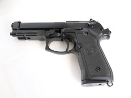 Pistolet airsoft M9 A1 Gen 2, noir, fullmetal, blowback, full auto - NON-FONCTIONNEL [WE]