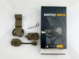MPLS SWITCH LED flashlight with helmet mount - TAN - DAMAGED
 [Imperator Tactical]