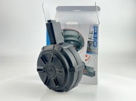 Chargeur Drum Hi-Cap pour ARP 9, 1500 coups, remontage manuel - noir - NON FONCTIONNEL [G&G]