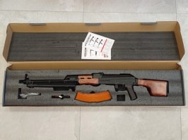 Mitrailleuse RPK - acier, bois véritable, crosse pliante (CM.052) - SÉCURITÉ DÉTÉRIORÉE [CYMA]