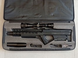 Airsoftová puška PC1 R-Shot System, Standard, Deluxe s optikou a pouzdrem - černá-VRÁCENO [STORM Airsoft]