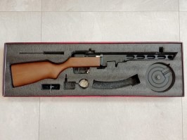 Airsoftový samopal PPSh-41 EBB, celokov, pravé dřevo  (SW-09W) - SERVISOVÁNO [Snow Wolf]