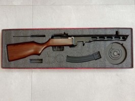Airsoftový samopal PPSh-41 EBB, celokov, ABS ,2x zásobník (SW-09A) - VRÁCENO VE 14 DNECH [Snow Wolf]