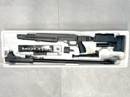 Airsoft sniper MB4414D + scope and bipod - black - SERVISED [Well]