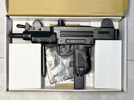 Airsoft submachine gun Mini UZI, CO2 Blowback - black - SERVISED [KWC]